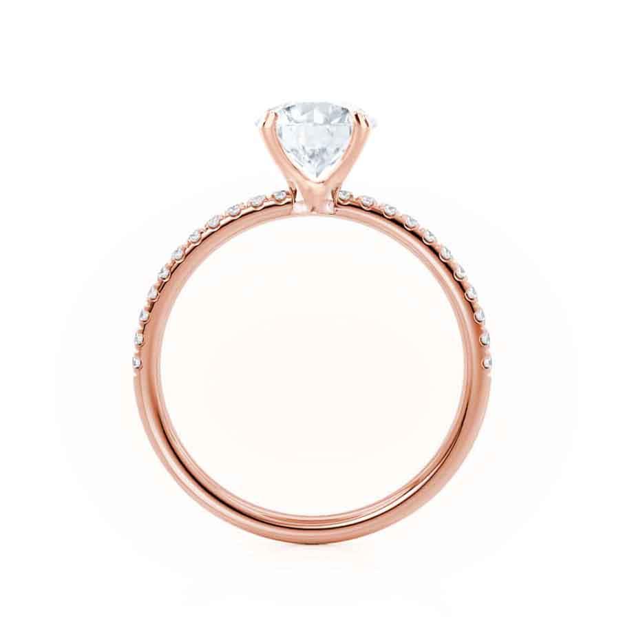 1.75 CT Oval Pave Lab Grown Diamond Engagement Ring