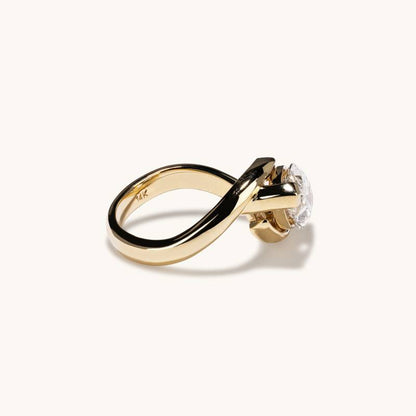 Stunning 3.02 CT Marquise Moissanite Engagement Ring with Solitaire Design 2