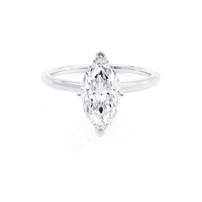 1 CT Marquise Solitaire  Lab Grown Diamond Engagement Ring