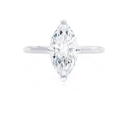 1 CT Marquise Solitaire  Lab Grown Diamond Engagement Ring