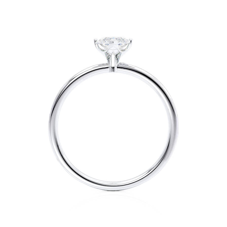 1 CT Marquise Solitaire Lab Grown Diamond Engagement Ring
