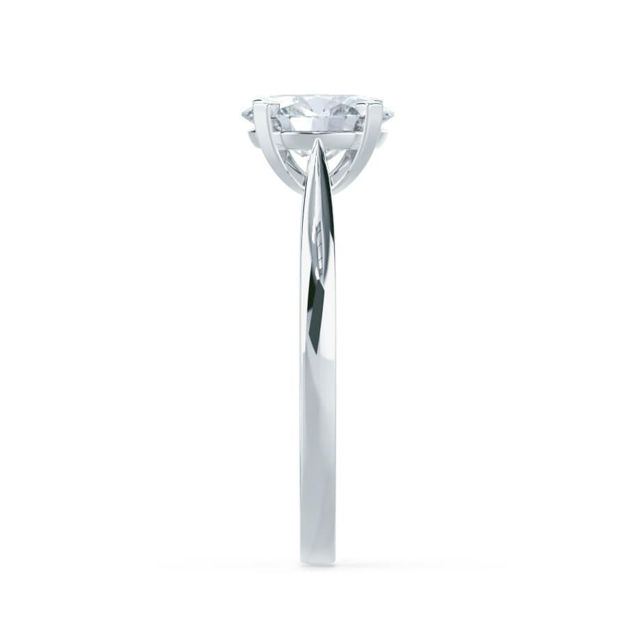 1.2 CT Round Pave Lab Grown Diamond Engagement Ring